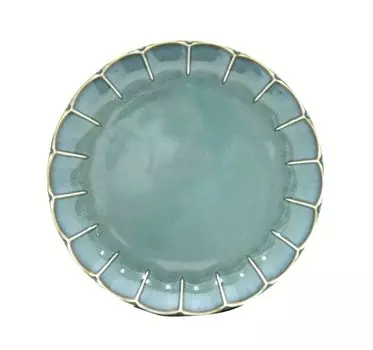 Castle Enterprise Tableware series that makes new dishes stand out 21cm plate 1 piece (titanium gray)