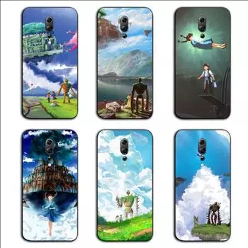 Castle In The Sky Japan чехол для телефона OPPO Find X5 X3 X2 A93 Reno 8 7 Pro A74 A72 A53 мягкий черный чехол для телефона OPPO Find X5