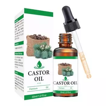 Castor Oil Natural Hair Oil Nourishing Soothing Massage Oil Reducing Hair Loss Split Ends Frizz Nourishing The Scalp30ML One Size белый