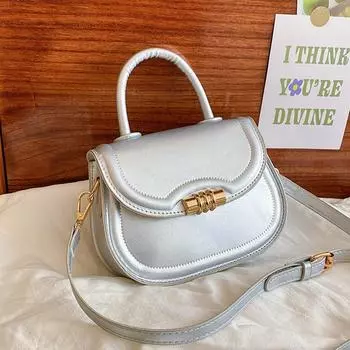 Casual bag 2025 spring new fashion simple underarm bag shoulder bag simple messenger bag women чёрный