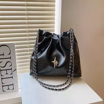 Casual bag women s 2024 autumn new simple fashion shoulder messenger bag simple trend large capacity tote bag