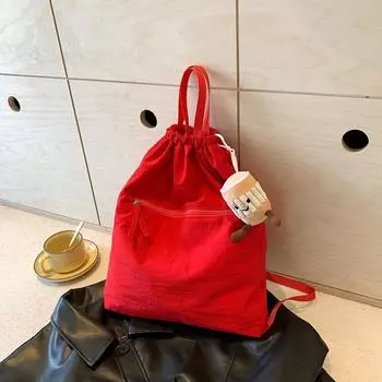 Casual bag women s 2024 new fashion trend large-capacity backpack simple commuter versatile portable women s bag хаки