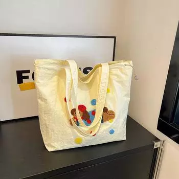 Casual bag women s 2024 new popular fashion shoulder bag large capacity tote bag versatile class commuter bag