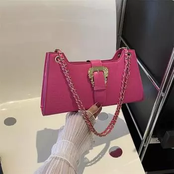 Повседневная сумка женская 2024 новая модная корейская версия темперамент простая сумка через плечо подмышкой популярная модная маленькая квадратная сумка белый