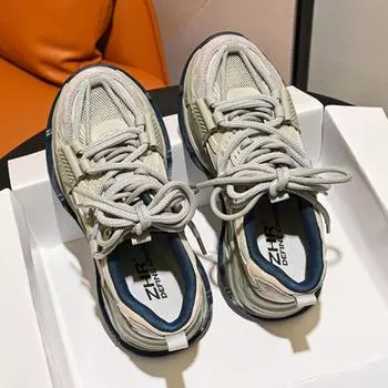 Повседневные дышащие женские кроссовки с толстой подошвой и увеличенным подъемом 2024 года, новые модные простые универсальные туфли белого цвета, летнее время 35