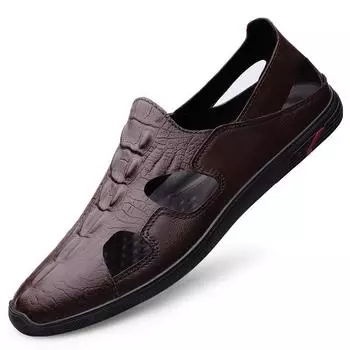 Casual cool leather shoes 37-45 standard leather shoes size leathershoes 37 чёрный