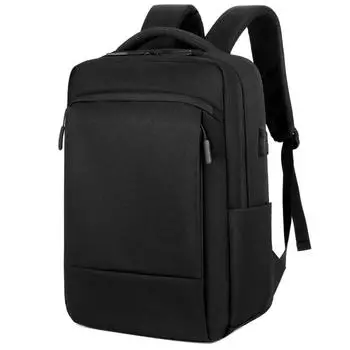 Casual Double-shoulder Computer Bag, Men s USB Laptop Backpack, Salesperson s Business Meeting Backpack