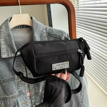 Casual fashion underarm bag niche design messenger bag women s 2024 spring new fashion simple portable shoulder bag чёрный