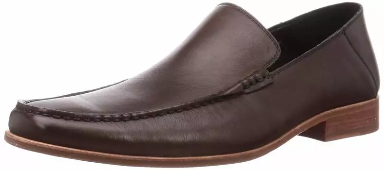 Casual Genuine Easy to Heel 2WAY Leather Office Party 304764 DBR cm 2E [Hoopdidoo] Shoes, Leather, Slip-on Loafers, Babouche, Wear, Stepping, Sole,