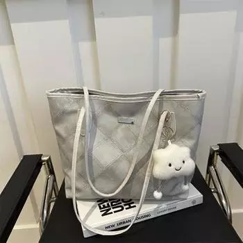 Casual large-capacity bag women s 2025 versatile foreign shoulder bag student class tote bag