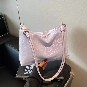 Casual large-capacity bag women s new popular versatile messenger bag fashion shoulder bag tote bag фиолетовый