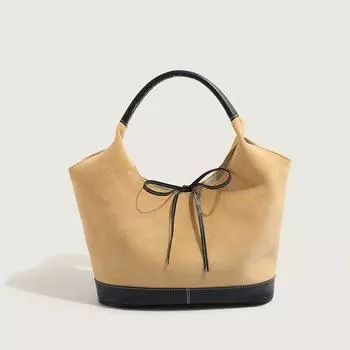 Casual Large Capacity Suede Bag for Women s Autumn and Winter New Commuter Shoulder Bag Fashionable Hand Tote Bag