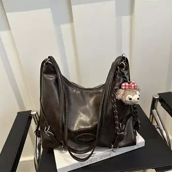 Casual large-capacity women s backpack 2025 new autumn and winter versatile backpack backpack shoulder tote bag