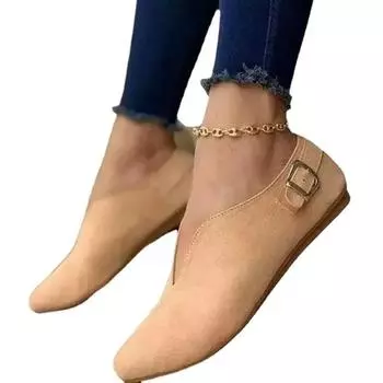 Casual Loafers Women Shoes 2025 Spring Summer Soft Fashion Flats Zapatos Women Pointed Toe Shallow Boat Shoes Mujer 38 светло-коричневого