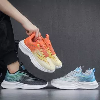 Casual men s shoes large size foreign trade sports running tide shoes 50 yards flying woven mesh lightweight sports shoes four seasons shoes 39