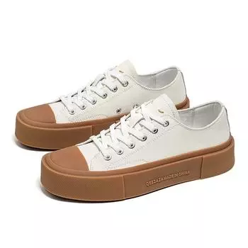 Casual men s shoes summer new versatile men s white shoes literary style British leather 38-Leather shoe size