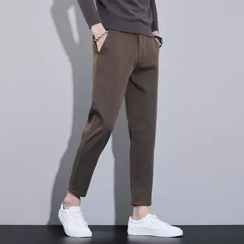 Casual Nine-point Pants Men s Mid-waist Spring and Autumn Business Casual Pants 28