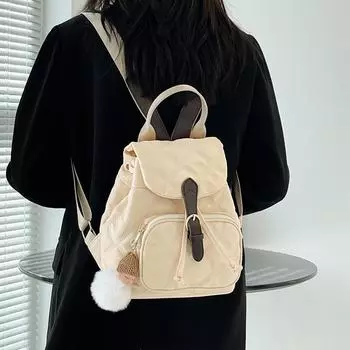 Casual Nylon Fashion Backpack Women s New Large-capacity Versatile Schoolbag