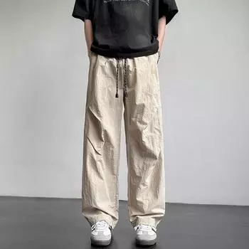 Casual Pants American Paratrooper Boys Spring and Summer New Straight Loose Versatile Trousers Work Pants M