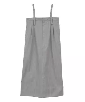 Casual Pinstripe Strap Jumper Gray [Green Parks] Dress, Skirt, Women s, серый