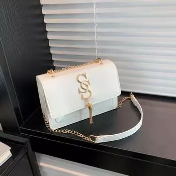 Casual retro underarm shoulder bag women s bag summer women s 2024 new summer simple fashion small square bag women s bag чёрный