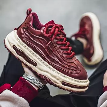 Casual shoes men s shoes autumn and winter retro dad shoes new men s youth thick-soled height-increasing running sports shoes 39