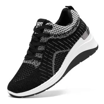 Casual Shoes Versatile Shoes Thick-soled Height-increasing Single Shoes Shallow Shoes Breathable Shoes 36