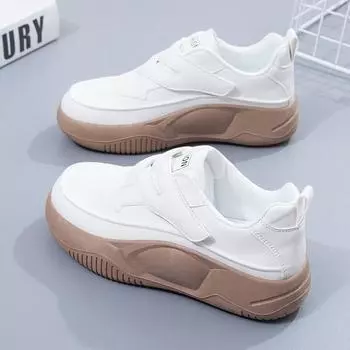 Casual Shoes Women s 2024 Spring New Board Shoes Women s Small White Shoes Thick Sole Running Shoes Sneakers 35 зелёный