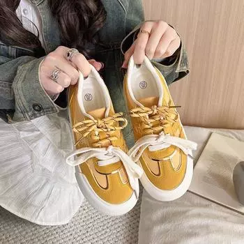Casual shoes women s shoes versatile breathable little white shoes 2025 new niche fashion board shoes soft sole high-end sports shoes 35