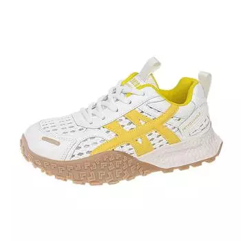 Casual shoes women s summer new fashionable versatile woven mesh breathable and comfortable dad shoes 35