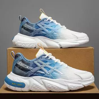 Casual Sneaker Summer Shoes for Men Sports and Leisure FabricThick Bottom Loafers Skateboard Soft and Comfortable Wear-resistant 39