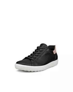Casual Sneakers Soft 7 Genuine Leather Casual Sneakers DUST cm 3E [Echo] Women s BLACK/ROSE 24.5