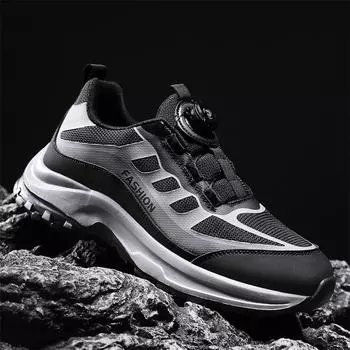 Casual sports men s shoes spring outdoor soft sole non-slip, wear-resistant, comfortable, advanced and convenient, lace-up-free dad trendy shoes 40