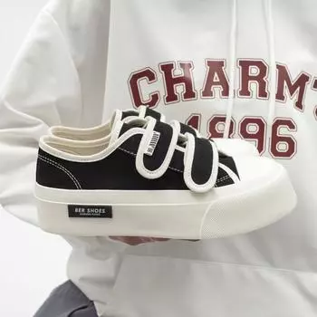 Casual Thick Bottom Sneakers Women Flat Bottom Canvas Breathable 2024 New Fashion Simple All-match Shoes for Women Summertime 35