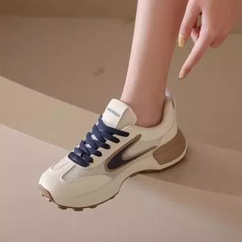Casual versatile Internet celebrity breathable sneakers women s 2025 fashion summer mesh dad shoes soft-soled Forrest Gump shoes 36 оранжевый