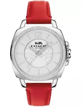 Casual Watch Boyfriend Small 14503855 Red [Coach] Women s [Item] серебряный
