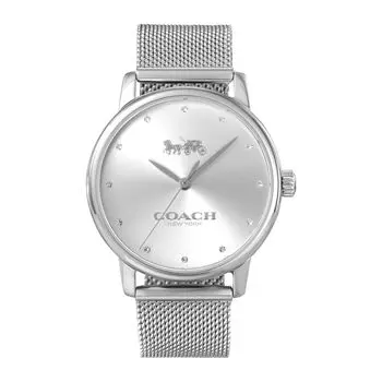 Casual Watch Grand 14000106 Silver [Coach] Women s [Item]