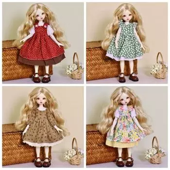 Casual Wears 30cm Doll Clothes Party Clothes Doll Princess Skirt Doll Elegant Dresses Girl Gifts Style 2