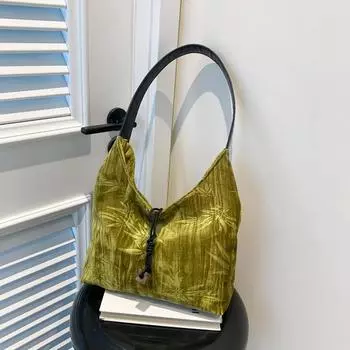 Casual work commuter bag simple fashion tote bag 2024 new summer fashion large capacity fashion shoulder bag чёрный