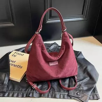 Casual zipper PU shoulder bags for women versatile retro pendulum crossbody bags stitching line simple new