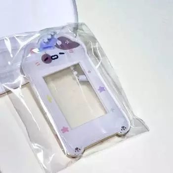 Cat Acrylic Mini Id Photo Certificate Photo Card Holder Keyring Photo Card