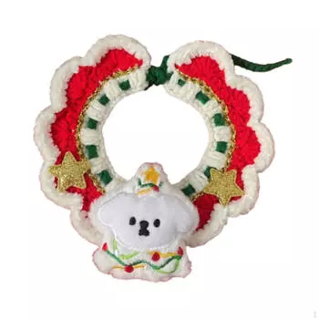Cat and Dog Collar for Christmas, Handcrafted Kitten Accessories S