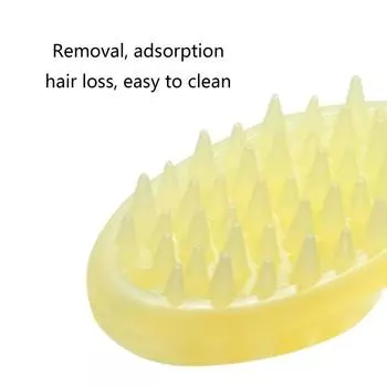 Cat and Dog Massage Brush Easy to Clean Dog Bath Brush Soft Bristles for Shedding Bath Grooming Brush Soothing Comb