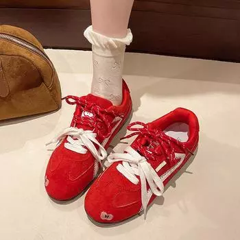 Cat and sofa 2025 весна и лето новые/туфли apple красные кроссовки на тонкой подошве новые немецкие кроссовки женские 35