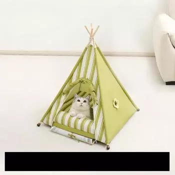 Cat Bed Four-season Bed Semi-enclosed Removable and Washable Dog House 60 * 60 * h78cm