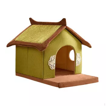 Cat Bed House Hut Kitten Shelter Non Slip Removeable Washable Bunny Comfortable Nest S