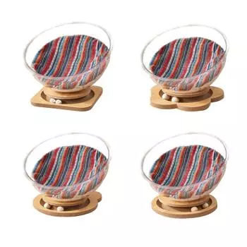 Cat Bed Pet Supplies Four Season Sturdy Stable Transparnt with Cushion Cat Furniture for Indoor Cats for Cat Kitten Kitty
