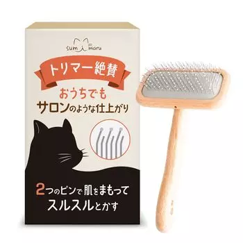 Cat Brush от Видео-объяснение с инструкцией по эксплуатации, а не Slicker Brush Длинные короткие волосы Симпатичные принадлежности для кошек и собак для [контролируемого грумера] [Больно]