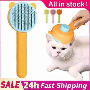 Cat Brush Pet Hair Removal Brush Kitten Grooming Comb Stainless Steel Dogs Cats Beauty Massage Comb Pet Grooming Supplies XXXL