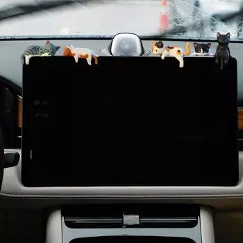 Кошка Автомобильная приборная панель Декор Автомобильный мультяшный дисплей экран Декор 5 шт. Милый дисплей экран Шарм портативные украшения для транспортных средств Главная United States